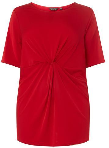 Dorothy Perkins Dp Curve Red Knot Front Tunic