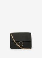 Dorothy Perkins *pieces Black Chain Ring Cross Body Bag