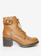 Dorothy Perkins Tan Monkia Lace Boots