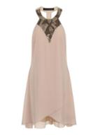 Dorothy Perkins *little Mistress Neutral High Neck Dress
