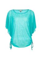 *billie & Blossom Turquoise Ruche Side T-shirt