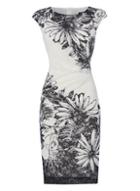 Dorothy Perkins *roman Originals Ivory Floral Lace Dress