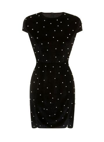 Dorothy Perkins *girls On Film Black Pearl Bodycon Dress