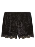 Dorothy Perkins Black Velvet Shorts