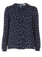 Dorothy Perkins Navy Tulip Peter Pan Blouse