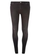Dorothy Perkins Washed Black Abrasion 'darcy' Authentic Skinny Jeans