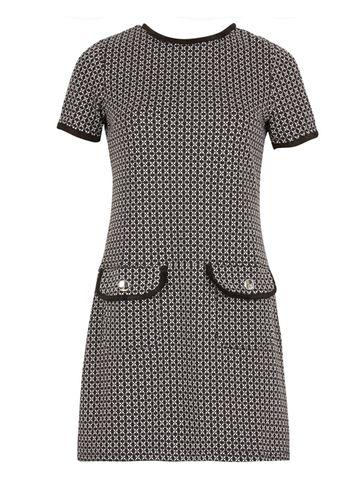 Dorothy Perkins *izabel London Black Geometric Print Shift Dress