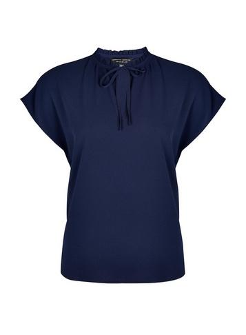 Dorothy Perkins Navy Pie Crust Tie Tee