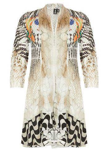 Dorothy Perkins *izabel London Multi White Print Cardigan