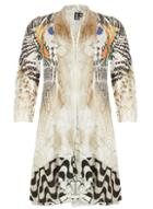 Dorothy Perkins *izabel London Multi White Print Cardigan