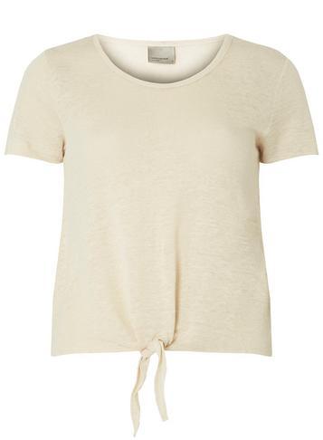 Dorothy Perkins *vero Moda Oat Knot Front T-shirt