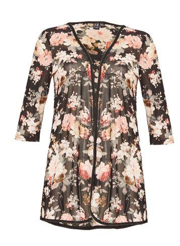 Dorothy Perkins *izabel London Black Floral Cardigan