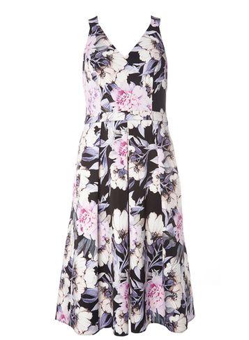 Dorothy Perkins Black Premium Printed Prom Dress