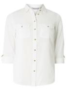 Dorothy Perkins Petite Ivory Linen Shirt