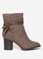 Dorothy Perkins Wide Fit Grey 'milla' Ankle Boots
