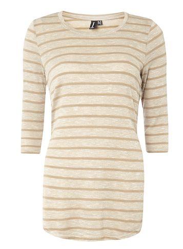 Dorothy Perkins *izabel London Multi Beige Stripe Top