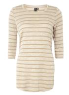 Dorothy Perkins *izabel London Multi Beige Stripe Top