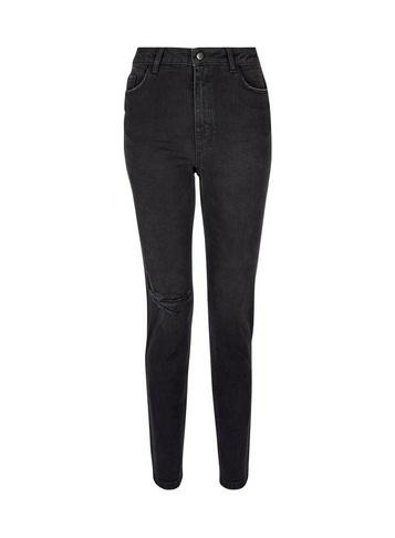 Dorothy Perkins Black Mom High Rise Tapered Jeans