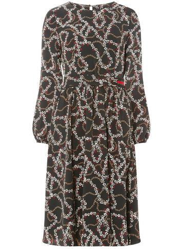 Dorothy Perkins Multi-coloured Belted Ditzy-floral Midi Dress
