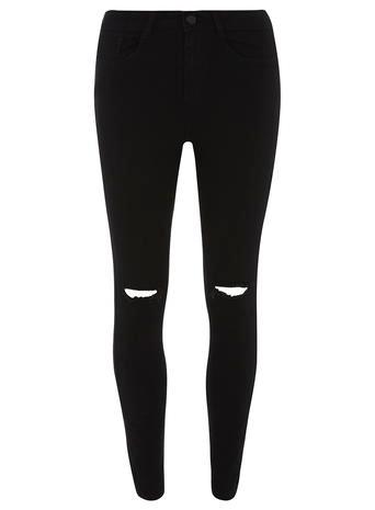 Dorothy Perkins Petite High Waist Rip 'bailey' Jeans