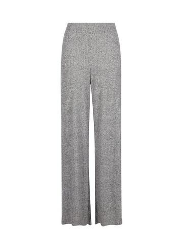 Dorothy Perkins Grey Wide Leg Ribbed Trousers
