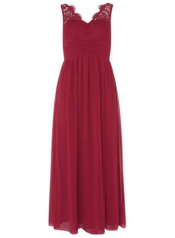 Dorothy Perkins *showcase Petite Red Josie Maxi Dress