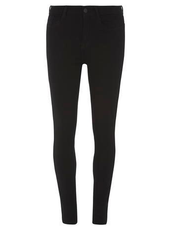 Dorothy Perkins *tall Black High Waisdted Bailey Jeans