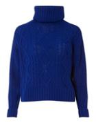 Dorothy Perkins Cobalt Diamond Cable Jumper