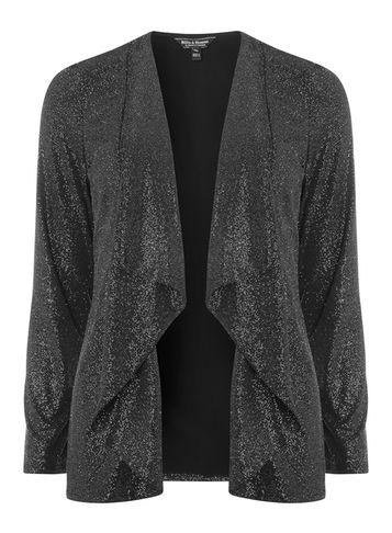 Dorothy Perkins *billie & Blossom Black Glitter Waterfall Cardigan