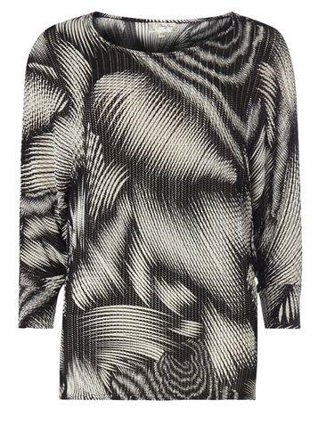 Dorothy Perkins *voulez Vouz Black Illusion Print Top