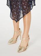 Dorothy Perkins Wide Fit Gold Exclusive Glee Court Shoes