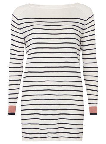 Dorothy Perkins *vila Stripe Long Sleeve Tunic Top