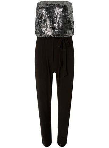 Dorothy Perkins Bandeau Glitter Jumpsuit
