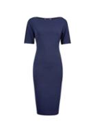 Dorothy Perkins Navy Slash Neck Bodycon Dress