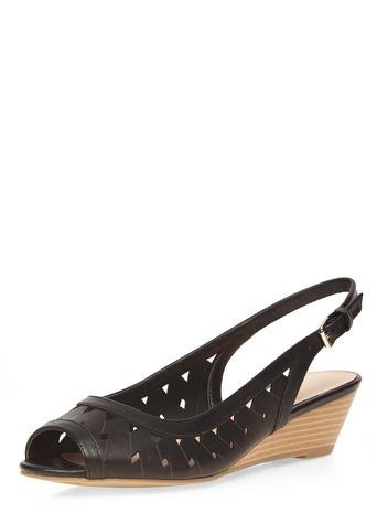 Dorothy Perkins Violet Leather Look Wedges