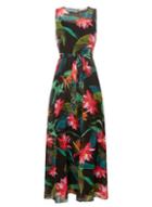 Dorothy Perkins *billie & Blossom Black Tropical Chiffon Maxi Dress