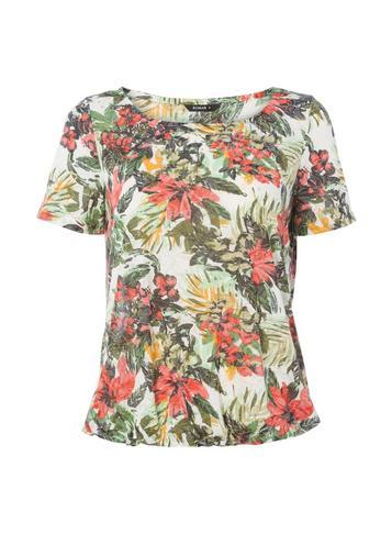 Dorothy Perkins *roman Originals Multi Coloured Tropical Burnout T-shirt