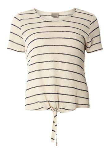 Dorothy Perkins *vero Moda Cream Knot T-shirt