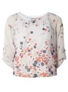 Dorothy Perkins *billie & Blossom Petite Floral Trim Blouse