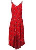 Dorothy Perkins *izabel London Red Leaf Print Camisole Dress