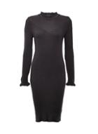 Dorothy Perkins Black Ruffle Knitted Dress