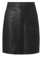 Dorothy Perkins *tall Black Faux-leather Mini Skirt