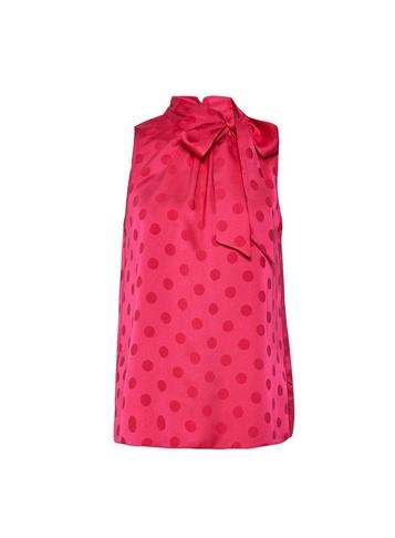 Dorothy Perkins Pink Spot Jacquard Sleeveless Top