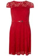Dorothy Perkins Petite Red Lace Prom Dress