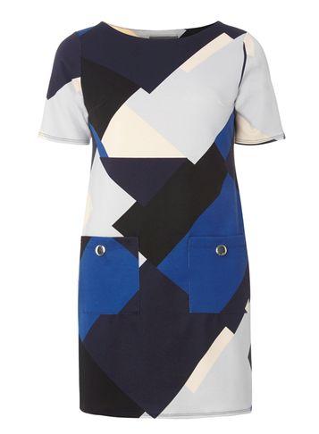 Dorothy Perkins Petite Geo Print Shift Dress
