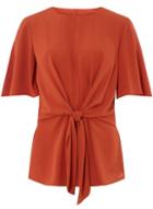 Dorothy Perkins *tall Rust Knot Front Top