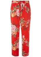 Dorothy Perkins Red Oriental Palazzo Trousers