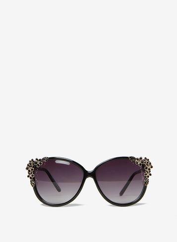 Dorothy Perkins Black Flower Temple Sunglasses