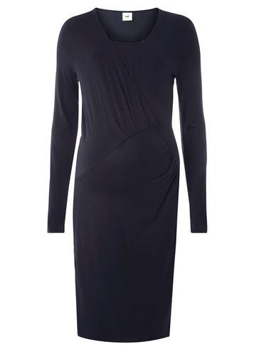 Dorothy Perkins *mamalicious Navy Wrap Front Bodycon Dress