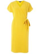 Dorothy Perkins Mustard Crepe Wrap Dress
